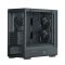 Корпус Zalman P10 Namu без БЖ, 1xUSB3.0, 1xUSBType-C, 2x120мм, 1x120мм ARGB, VGA 340мм, LCS ready, TG Side Panel, mATX, чорний