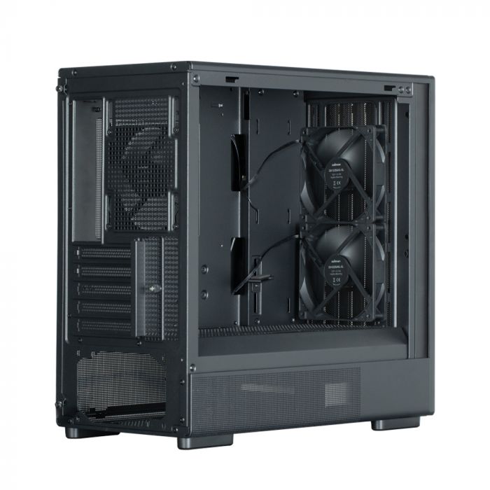 Корпус Zalman P10 Namu без БЖ, 1xUSB3.0, 1xUSBType-C, 2x120мм, 1x120мм ARGB, VGA 340мм, LCS ready, TG Side Panel, mATX, чорний