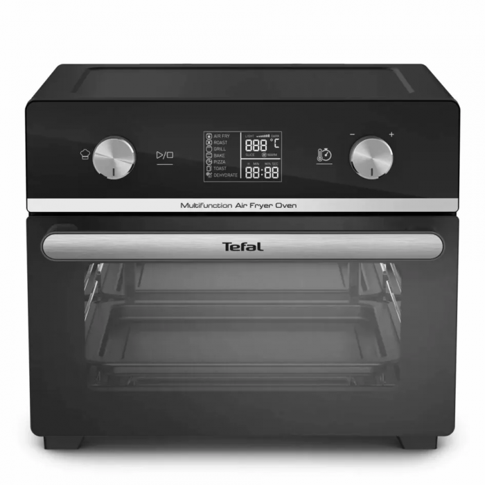 Мультипіч Tefal Easy Fry Oven Multifunctional, 1800Вт, механічне керув., 10 програм, пластик, чорний