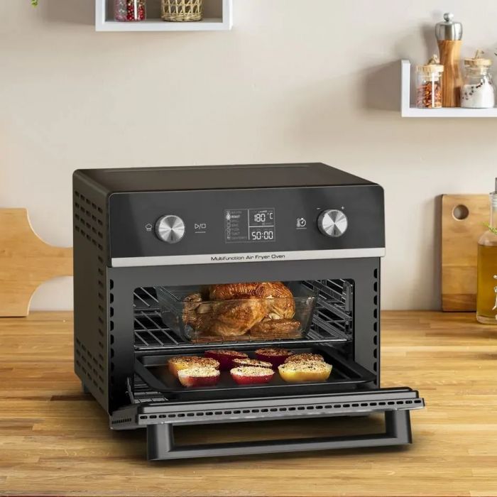 Мультипіч Tefal Easy Fry Oven Multifunctional, 1800Вт, механічне керув., 10 програм, пластик, чорний