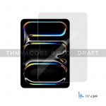 Захисне скло 2E для iPad Pro 11 (2024), 2.5D, прозорий