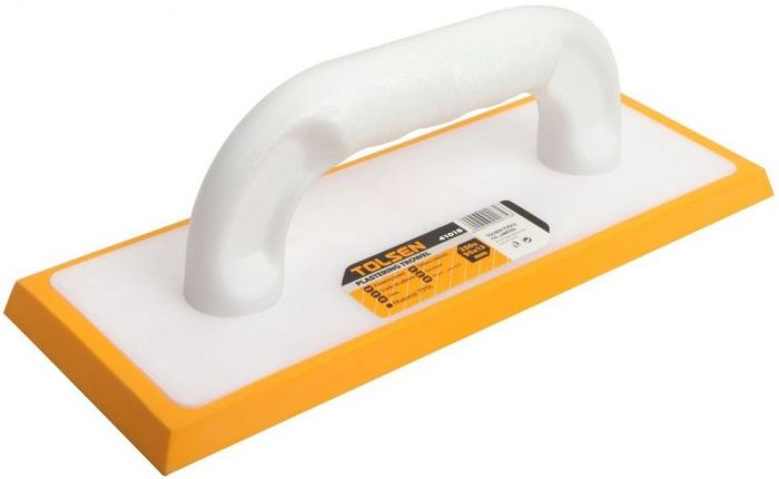 Терка Tolsen, 250х95х13мм, пластик, гумова останова