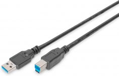 Кабель DIGITUS USB 3.0 (AM/BM) 1.8м, чорний
