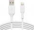 Кабель USB-A > Lightning заряджання/синхронізації Belkin 1м, 12Вт, PVC, (2 Pack), білий