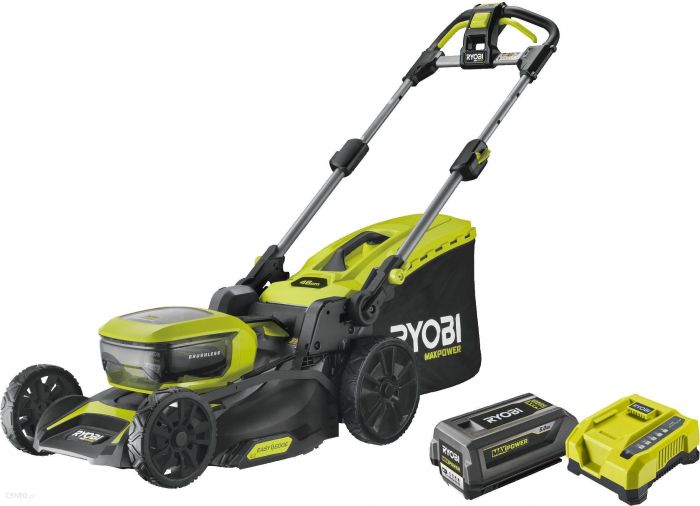 Газонокосарка акумуляторна Ryobi Max Power RY36LMX46A-150 36В акб 1х5А·год 46см 55л 25-75мм 22.5кг