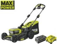 Газонокосарка акумуляторна Ryobi Max Power RY36LMX46A-150 36В акб 1х5А·год 46см 55л 25-75мм 22.5кг