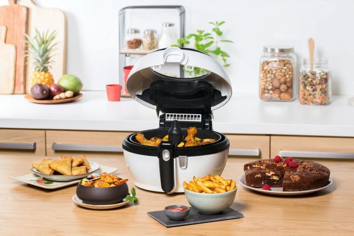 Мультипіч Tefal ActiFry Genius, 1350Вт, чаша-1,2л, сенсорне керув., підкл. до смартфону, авто перемішування, пластик, білий