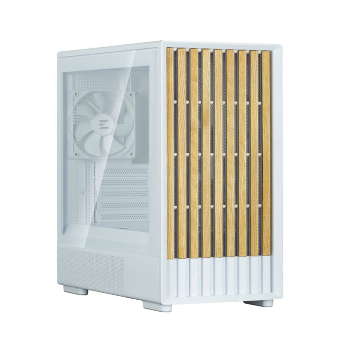 Корпус Zalman P10 Namu без БЖ, 1xUSB3.0, 1xUSBType-C, 2x120мм, 1x120мм ARGB, VGA 340мм, LCS ready, TG Side Panel, mATX, білий
