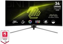 Монітор MSI 34" MAG 345CQR 2xHDMI, DP, VA, 3440x1440, 21:9, 180Hz, 1ms, sRGB 120%, CURVED, FreeSync, HAS