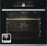 Духова шафа Gorenje електрична, 77л, A+, TouchFree, пара, дисплей, Wi-Fi керування, піроліз, готув. на різн рівнях, нерж