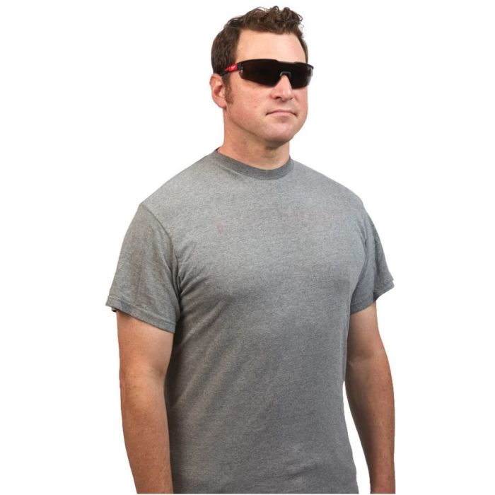 Окуляри захисні Milwaukee, протиосколкові, лінзи-затемнені, полікарбонат