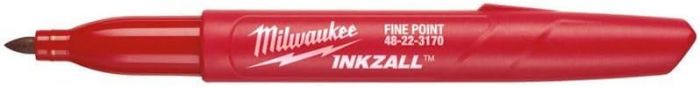Маркер Milwaukee InkZAll, 1 шт, водостійкий, червоний