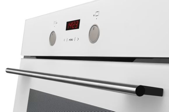 Духова шафа Hansa електрична, 65л, A, дисплей, конвекція, білий