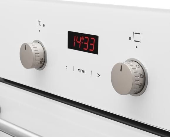 Духова шафа Hansa електрична, 65л, A, дисплей, конвекція, білий