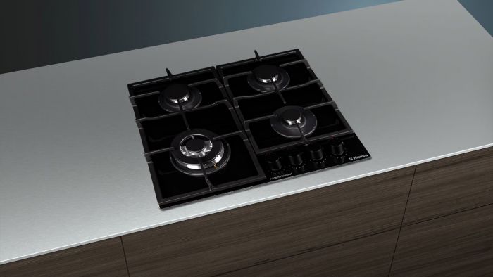 Варильна поверхня Hansa газова, 59см, чавун, чорний