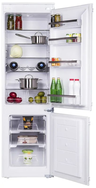 Холодильник Hansa вбудований з нижн. мороз., 177x54x54, xолод.відд.-182л, мороз.відд.-60л, 2дв., А++, ST, білий