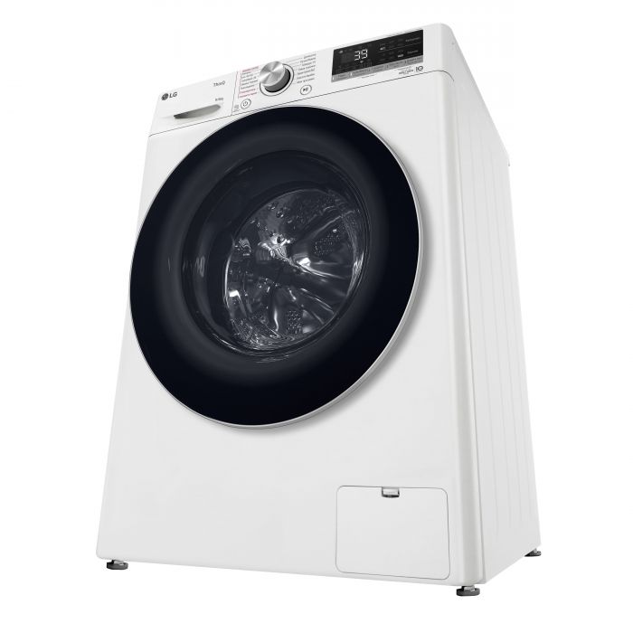 Прально-сушильна машина LG фронтальна, 9(6)кг, 1400, А, 56см, дисплей, пара, інвертор, білий