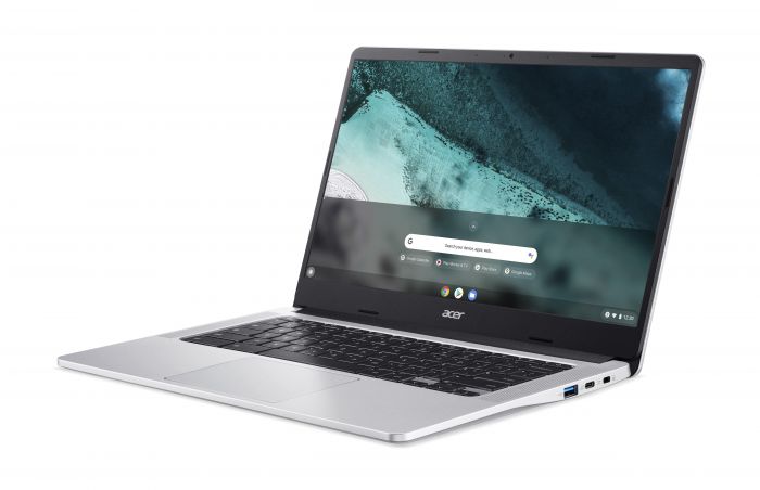 Ноутбук Acer Chromebook CB314-3H 14" FHD IPS, Intel C N4500, 8GB, F128GB, UMA, ChromeOS, сріблястий