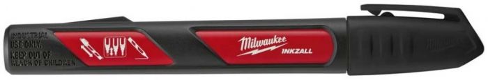 Маркер Milwaukee InkZAll LP, водостійкий, уф-стійкі, чорний