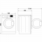 Прально-сушильна машина Whirlpool фронтальна, 8(6)кг, 1400, A, 60см, дисплей, пара, інвертор, білий