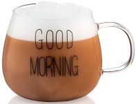 Набір чашок з ручками Ardesto Good Morning, 430мл, 2шт, боросилікатне скло, прозорий