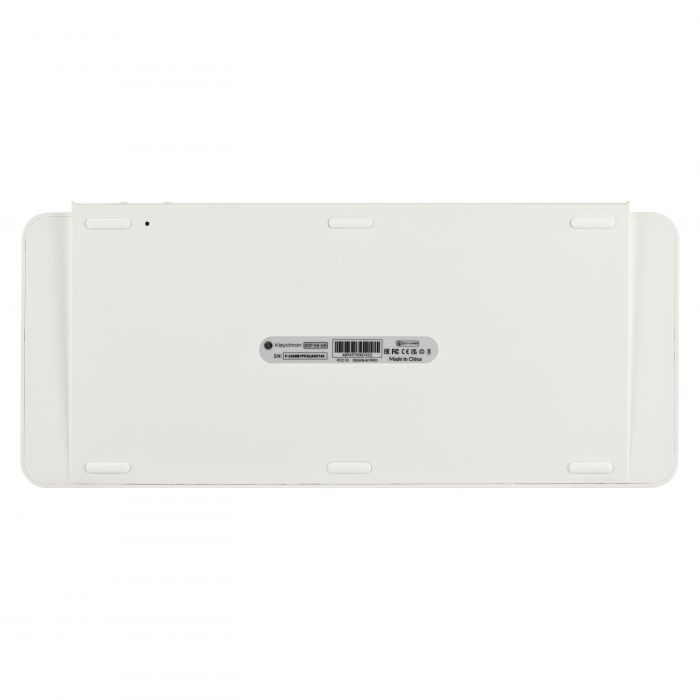 Клавіатура мембрана Keychron B1 Pro, USB/WL/BT, ivory white