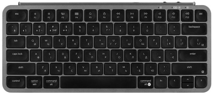 Клавіатура мембрана Keychron B1 Pro, USB/WL/BT, space gray