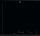 Варильна поверхня Electrolux індукційна, 60см, розширена зона, датчик кипіння, датчик смаження, Hob2Hood, чорний