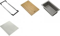 Набір аксесуарів Franke All In 3, коландер, дошка, килимок-сушарка, утримувач