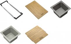 Набір аксесуарів Franke All In 2, міні-коландер, ємність для зберігання, 2 дошки, утримувач