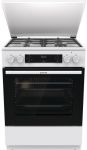 Плита Gorenje комбінована, 71л, 60x60см, дисплей, IconLed, чавун, білий