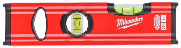 Рівень Milwaukee Slim 20 , 20см, 2 капсули, алюмінієвий корпус