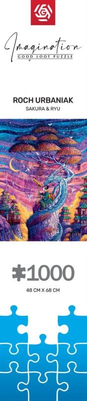Пазл GoodLoot Imagination: Roch Urbaniak Sakura & Ryu 1000 ел.