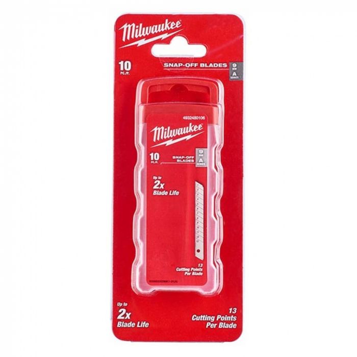 Лезо сегментоване Milwaukee, 9мм, сталь, 10шт