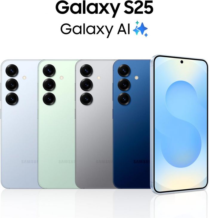 Смартфон Samsung Galaxy S25 5G (S931) 6.2' 12/256ГБ, 2SIM, 4000мА•год, сірий сріблястий