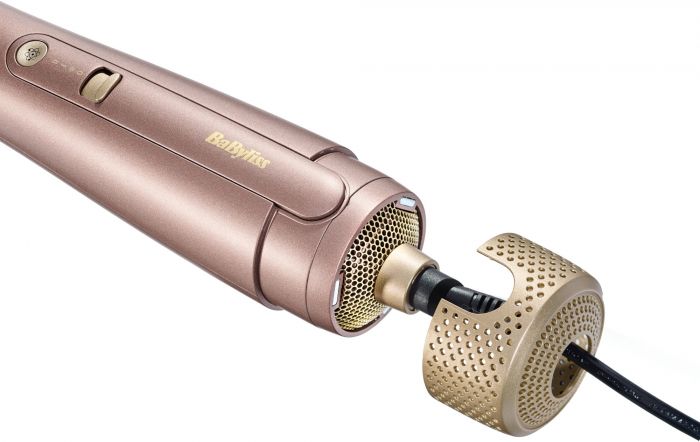 Фен-щітка Babyliss Air Power Volume, 1000Вт, 2 режими, дифузор, іоніз-я, хол. обдув, кераміка, рожевий