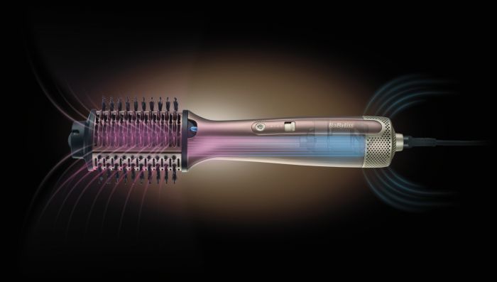 Фен-щітка Babyliss Air Power Volume, 1000Вт, 2 режими, дифузор, іоніз-я, хол. обдув, кераміка, рожевий