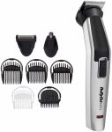Набір для стрижки Babyliss, для бороди, вусів, голови, носа і тіла, акум., вібраційний мотор, насадок-8, чохол, сталь, сірий