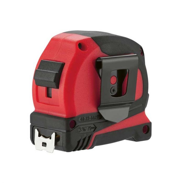 Рулетка Milwaukee Pro Compact, 8мх25мм, з фіксатором змотування, АБС-пластик