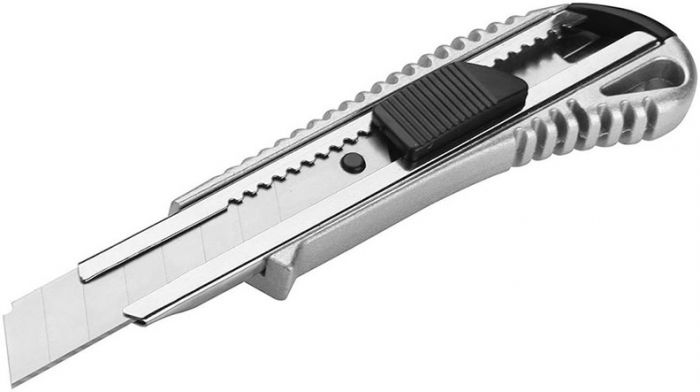Ніж будівельний сегментований Tolsen, 18мм, корпус з алюмінію, 155мм