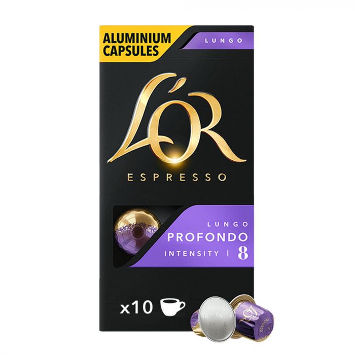 Кава L`OR капсули, Lungo Profondo, арабіка, 10шт, Nespresso