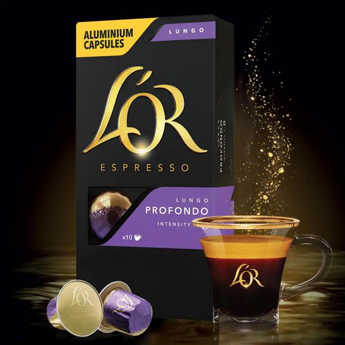 Кава L`OR капсули, Lungo Profondo, арабіка, 10шт, Nespresso