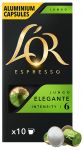 Кава L`OR капсули, Lungo Elegante, арабіка, 10шт, Nespresso