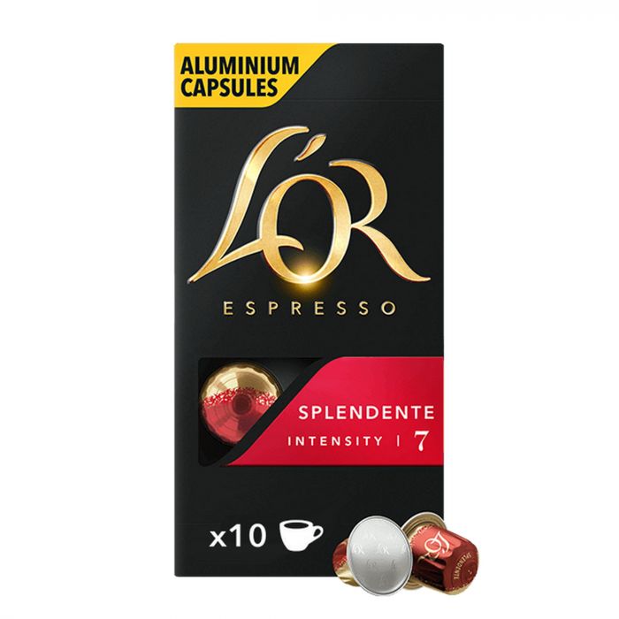 Кава L`OR капсули, Espresso Splendente, арабіка, 10шт, Nespresso