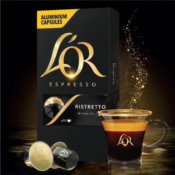 Кава L`OR капсули, Espresso Ristretto, арабіка, 10шт, Nespresso
