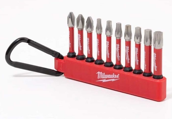 Біти Milwaukee Shockwave carabiner, набір 10шт, сталь