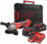 Шліфмашина кутова акумуляторна Milwaukee M18 BLSAG125X-402X 125мм 18В 2x4А·год ЗП М12-18С 11000об/хв 2.4кг кейс Шліфмашина кутова акумуляторна Milwaukee M18 BLSAG125X-402X 125мм 18В 2x4А·год ЗП М12-18С 11000об/хв 2.4кг кейс