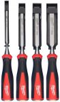 Стамеска Milwaukee, набір 4шт, 6-13-19-25мм, CrV