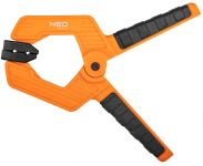 Струбцина Neo Tools, затискач пружинний, пластик, 65мм