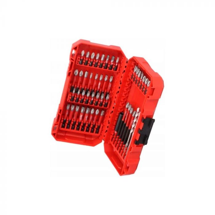 Набір біт і свердл Milwaukee Shockwave, 48шт, сталь, кейс